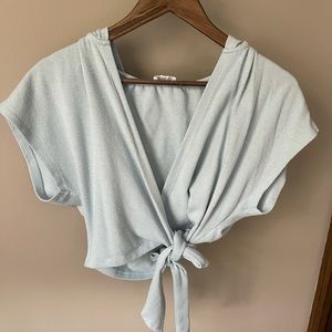 Womens short sleeve sweater top
